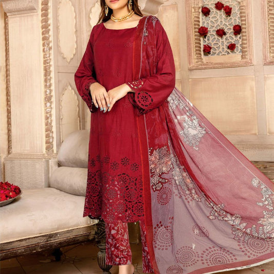 Chickenkari 3- Piece Unstitched Luxury Viscose D5