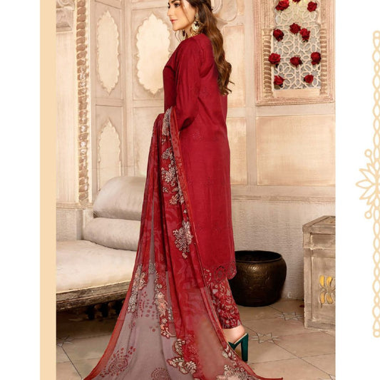 Chickenkari 3- Piece Unstitched Luxury Viscose D5