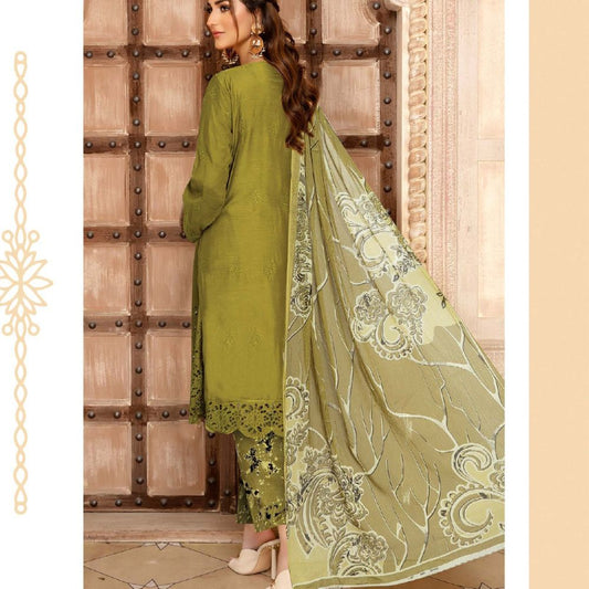 Chickenkari 3- Piece Unstitched Luxury Viscose D6