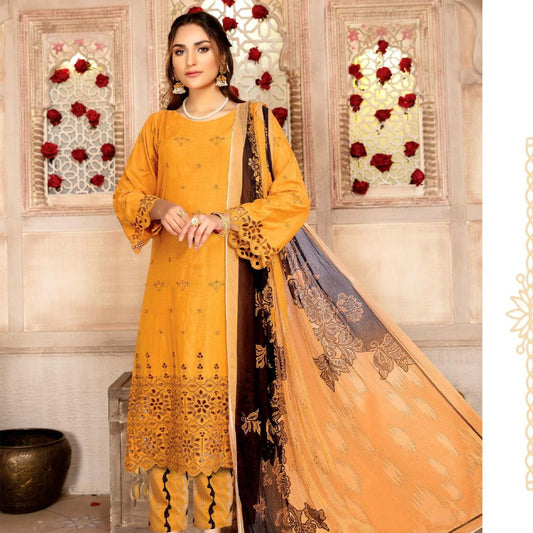 Chickenkari 3- Piece Unstitched Luxury Viscose D2