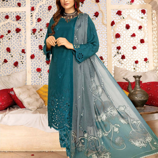 Chickenkari 3- Piece Unstitched Luxury Viscose D3