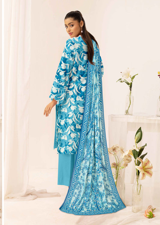 Gulmeena-Exclusive 3 Piece Unstitched Embroidered Winter Dora Suit