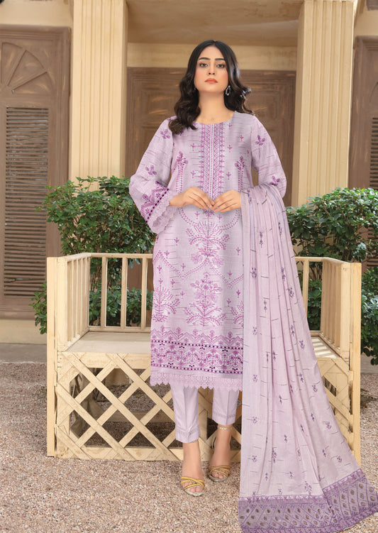 Blossom - 3 Piece Unstitched Lawn Ensemble (D1)