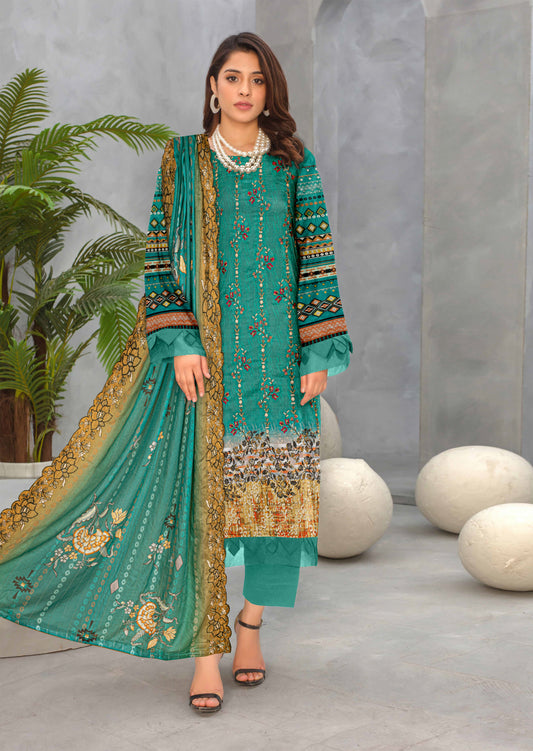 Mah-e-Rooh – 3 Piece Unstitched Digital Lawn Ensemble (D1)