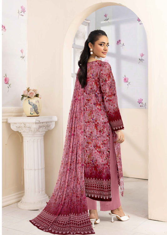 Ayma - 3 Piece Unstitched Digital Lawn Ensemble (D1)