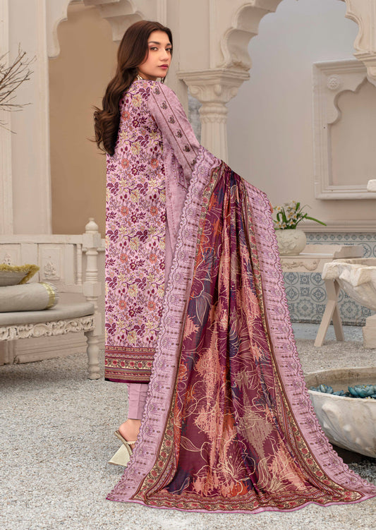 Bagh-E-Makhmul – Exclusive 3 Piece Unstitched Embroidered Winter Dora Suit