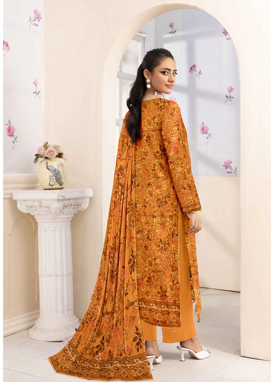 Ayma - 3 Piece Unstitched Digital Lawn Ensemble (D2)