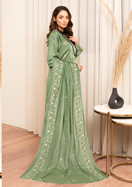 Kyseria – 3 Piece Unstitched Luxury Lawn Ensemble (D2)