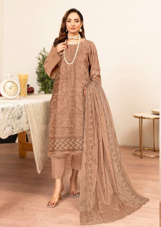 Kyseria – 3 Piece Unstitched Luxury Lawn Ensemble (D3)