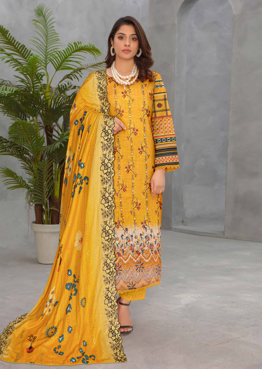 Mah-e-Rooh – 3 Piece Unstitched Digital Lawn Ensemble (D3)
