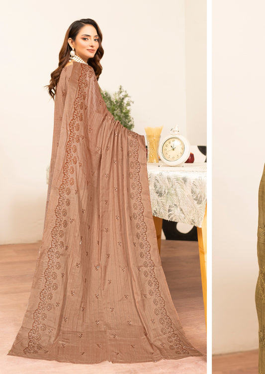 Kyseria – 3 Piece Unstitched Luxury Lawn Ensemble (D3)