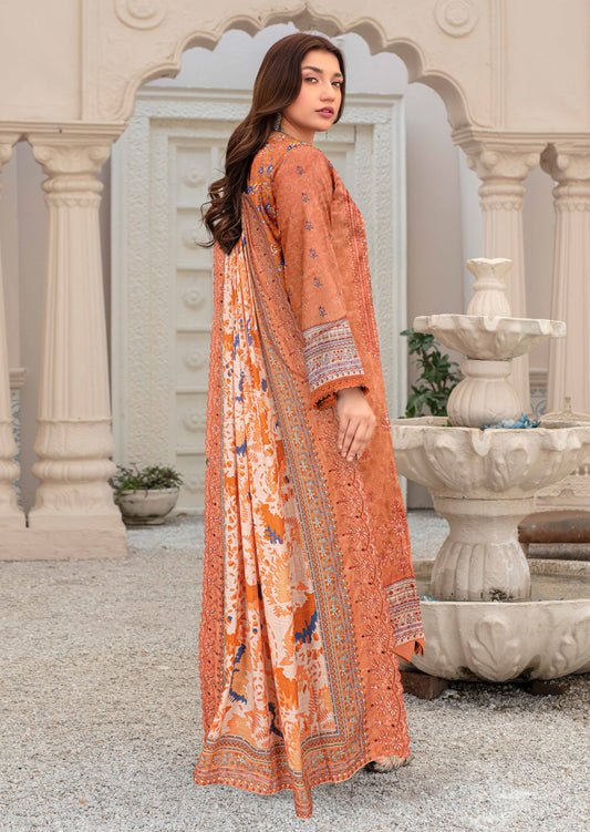 Bagh-E-Makhmul – Exclusive 3 Piece Unstitched Embroidered Winter Dora Suit