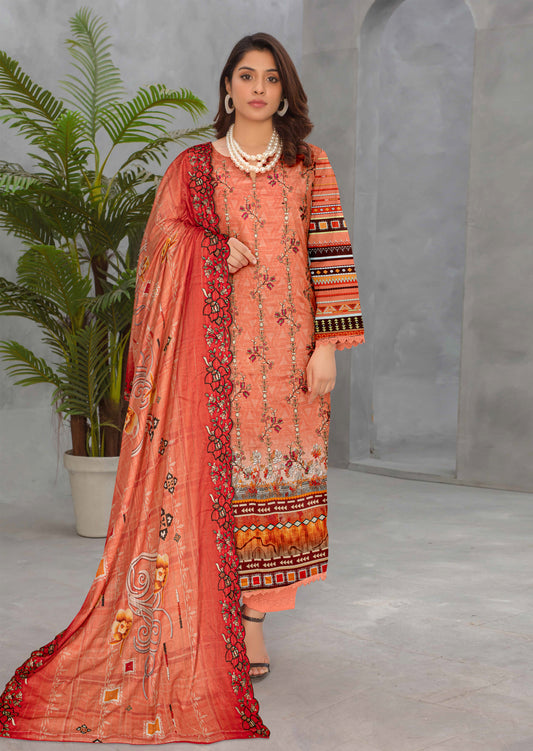 Mah-e-Rooh – 3 Piece Unstitched Digital Lawn Ensemble (D4)