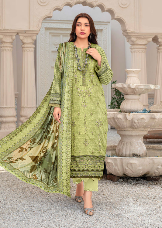 Bagh-E-Makhmul – Exclusive 3 Piece Unstitched Embroidered Winter Dora Suit