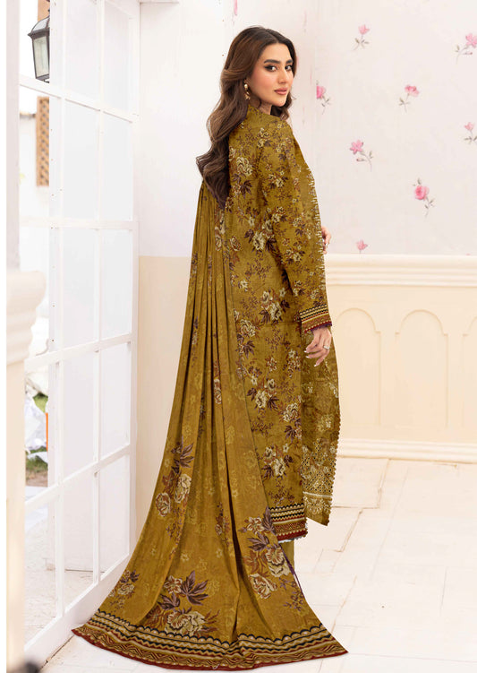 Ayma - 3 Piece Unstitched Digital Lawn Ensemble (D4)