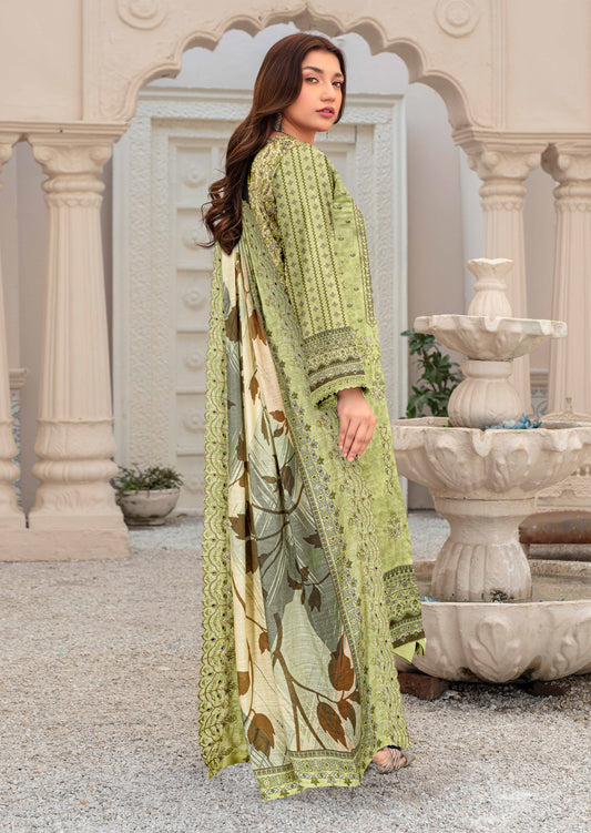 Bagh-E-Makhmul – Exclusive 3 Piece Unstitched Embroidered Winter Dora Suit