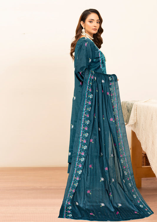 Kyseria – 3 Piece Unstitched Luxury Lawn Ensemble (D4)