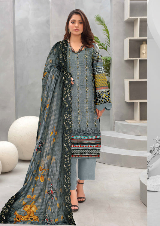 Mah-e-Rooh – 3 Piece Unstitched Digital Lawn Ensemble (D5)