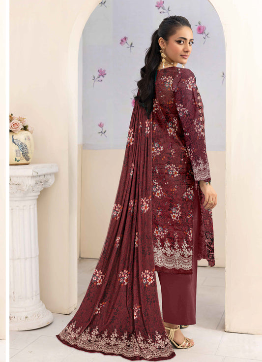 Ayma - 3 Piece Unstitched Digital Lawn Ensemble (D5)