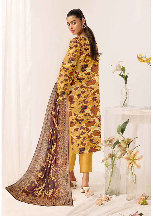 Gulmeena-Exclusive 3 Piece Unstitched Embroidered Winter Dora Suit