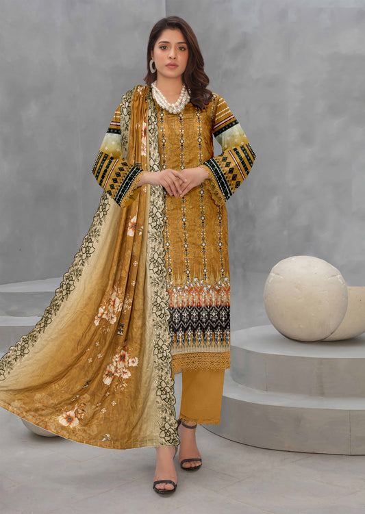 Mah-e-Rooh – 3 Piece Unstitched Digital Lawn Ensemble (D7)
