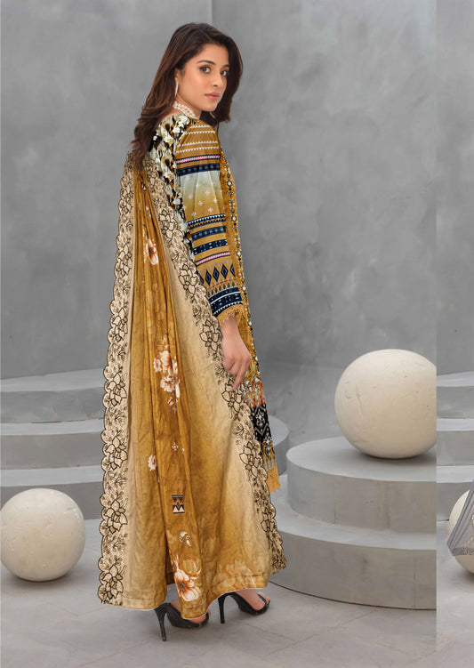 Mah-e-Rooh – 3 Piece Unstitched Digital Lawn Ensemble (D7)