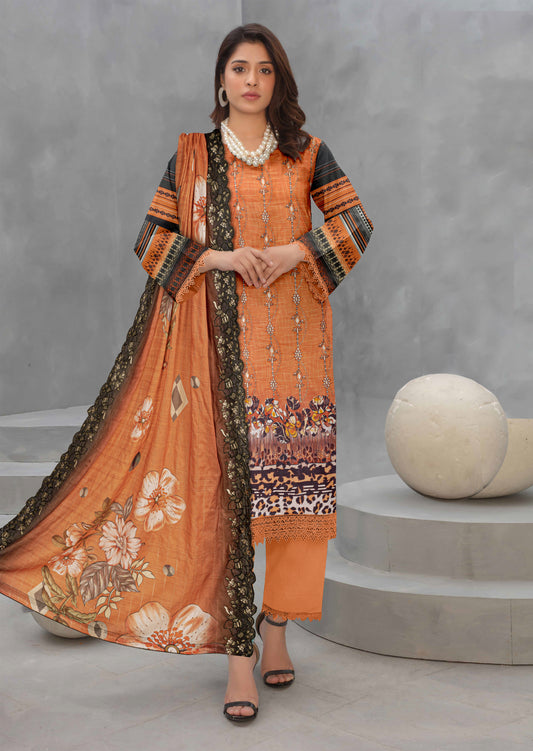 Mah-e-Rooh – 3 Piece Unstitched Digital Lawn Ensemble (D8)