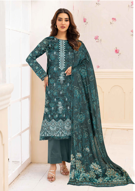 Ayma - 3 Piece Unstitched Digital Lawn Ensemble (D9)