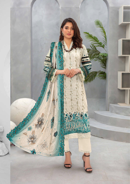 Mah-e-Rooh – 3 Piece Unstitched Digital Lawn Ensemble (D9)