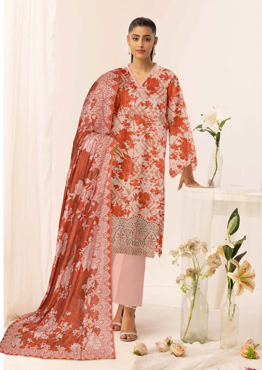 Gulmeena-Exclusive 3 Piece Unstitched Embroidered Winter Dora Suit