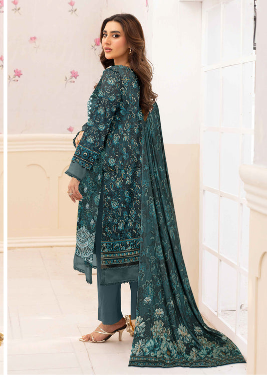 Ayma - 3 Piece Unstitched Digital Lawn Ensemble (D9)