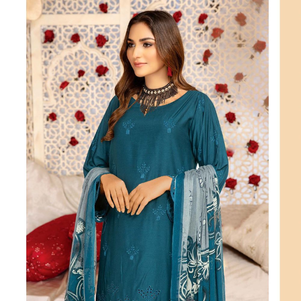 Chickenkari 3- Piece Unstitched Luxury Viscose D3