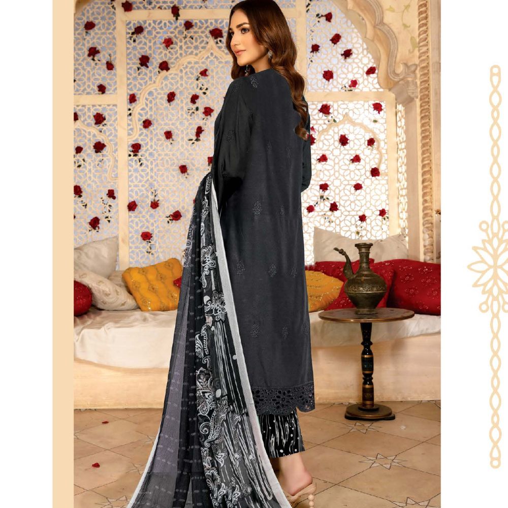 Chickenkari 3- Piece Unstitched Luxury Viscose D1
