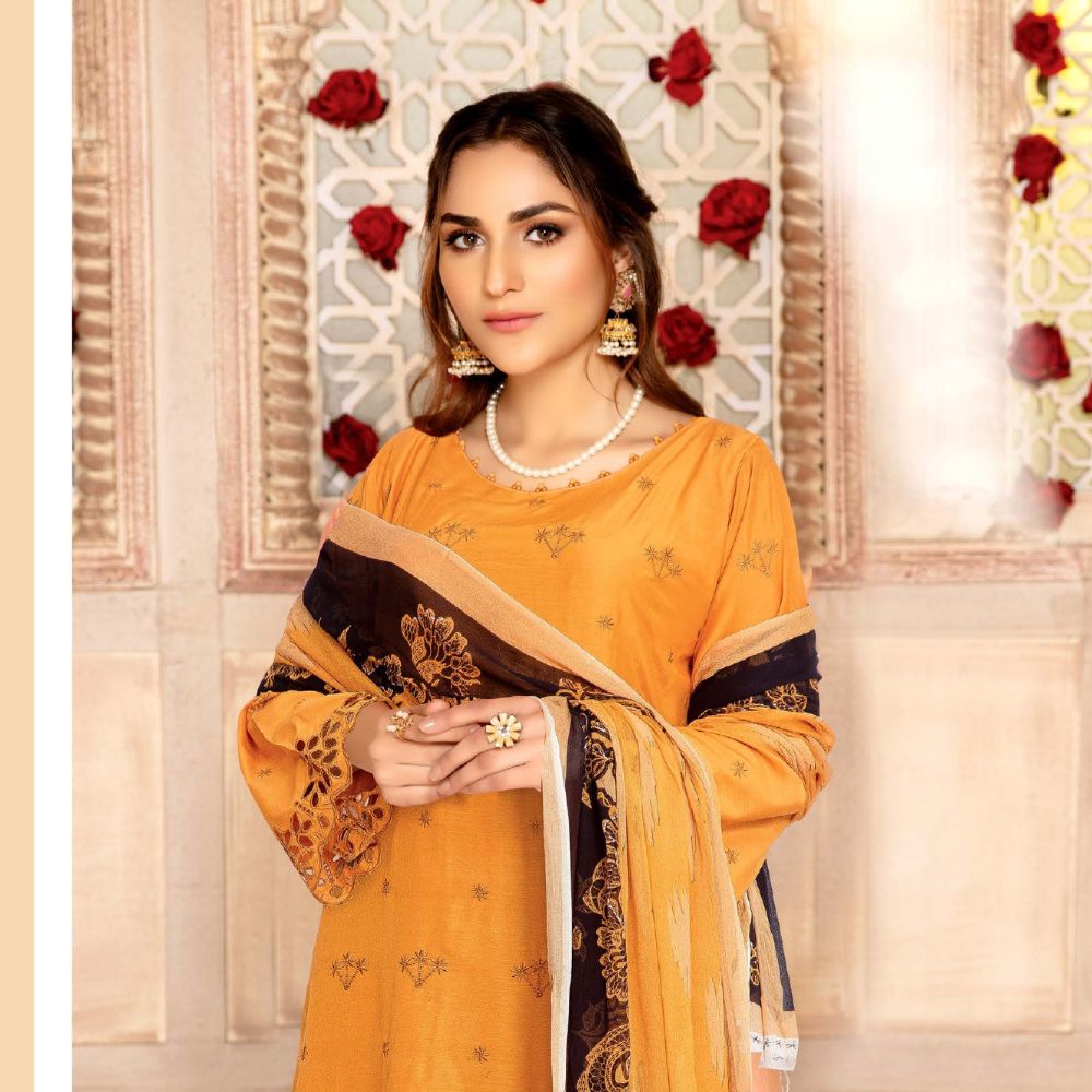 Chickenkari 3- Piece Unstitched Luxury Viscose D2