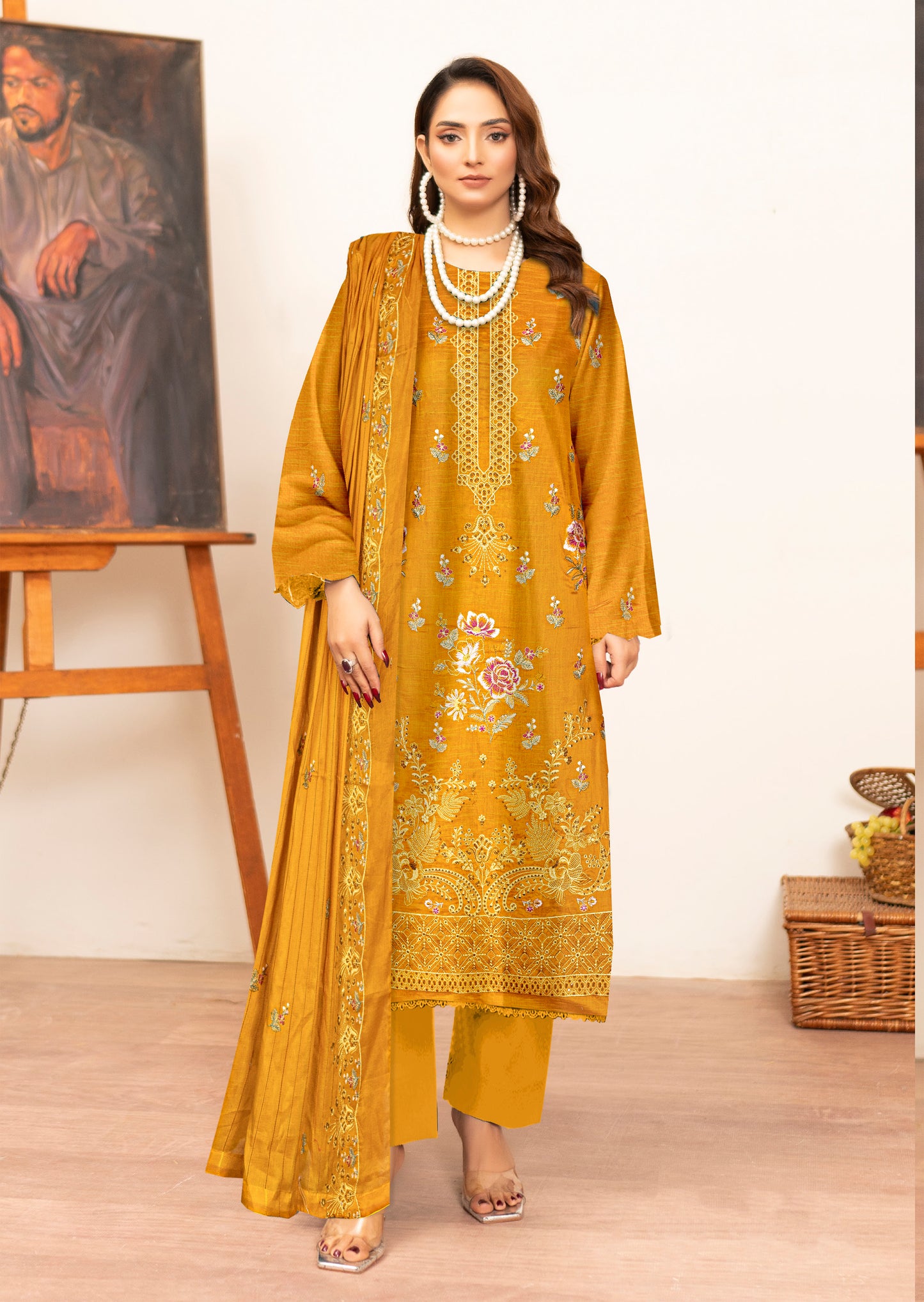 Kyseria – 3 Piece Unstitched Luxury Lawn Ensemble (D5)