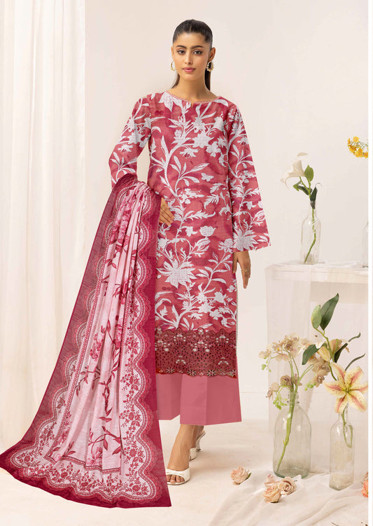 Gulmeena-Exclusive 3 Piece Unstitched Embroidered Winter Dora Suit