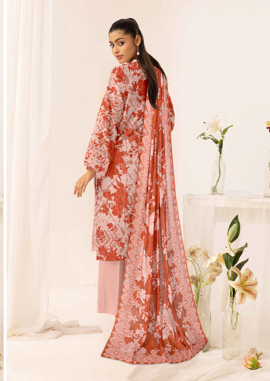 Gulmeena-Exclusive 3 Piece Unstitched Embroidered Winter Dora Suit
